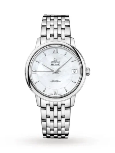 89E74085-3D5E-29AA-E60F-0C7DB72F64E6.webp Omega De Ville Women Automatic Mother of Pearl Stainless Steel Watch O42410332005001