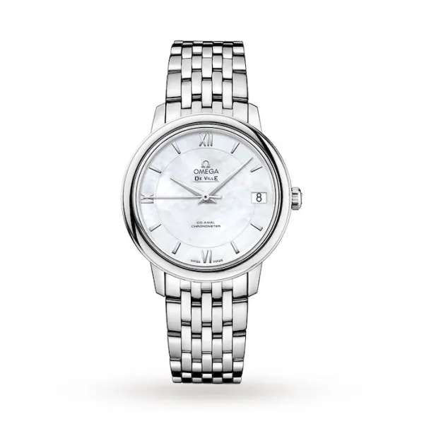89E74085-3D5E-29AA-E60F-0C7DB72F64E6.webp Omega De Ville Women Automatic Mother of Pearl Stainless Steel Watch O42410332005001