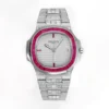 Patek Philippe White Gold Ruby Nautilus Watch