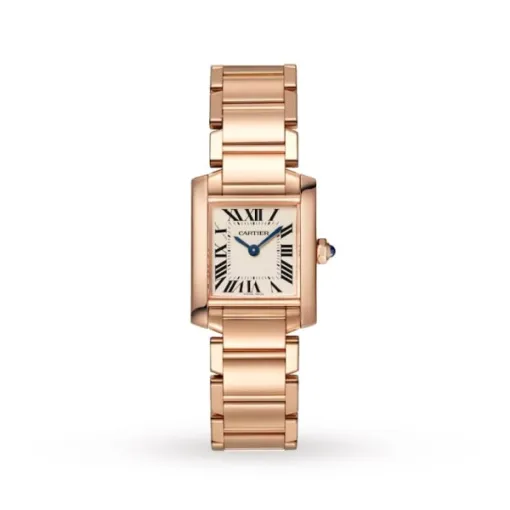 8AE651A8-17E3-90FF-3FD6-BC4F94FAC736.webp Cartier Tank Française Women Quartz Silver 18ct Rose Gold Watch WGTA0029