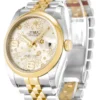 Rolex Datejust 36mm Silver Floral Dial 116203