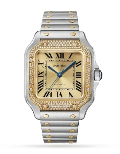 8C868473-847D-190B-E127-041C7DE363AA.webp Cartier Santos de Cartier Women Automatic Gold Watch W3SA0007
