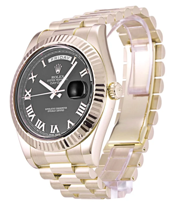 Rolex Day-Date II 40mm Black Dial 218235