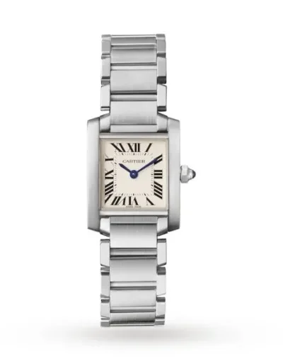 Cartier Tank Française Women Quartz Silver Stainless Steel Watch W51008Q3