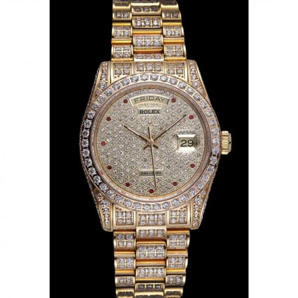 Superclone Rolex Day-Date 37mm Diamond Dial 621615