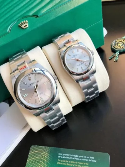 Couple Watches Rolex Oyster Perpetual 31/41mm SS/SS Sliver/Stk