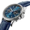 Breitling Premier Men Automatic Blue Crocodile Watch AB0118A61C1P1