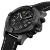 Breitling Avenger Men Automatic Black Leather Watch V13317101B1X2