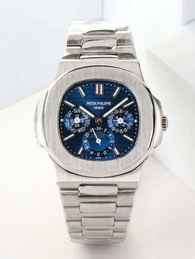Patek Philippe Blue Nautilus Perpetual Watch