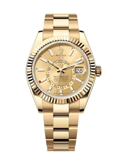 Superclone Rolex Sky-Dweller 42 mm Champagne Dial 336938