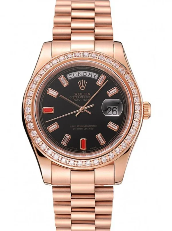 Superclone Rolex Day-Date 40mm Black Dial 1454102