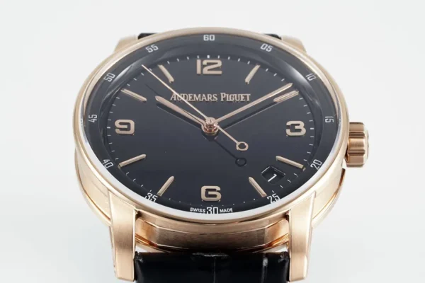 watch Audemars Piguet CODE 11.59 Blue Dial Three-Hand Automatic Watch   Rose Gold and Stainless Steel, 41mm