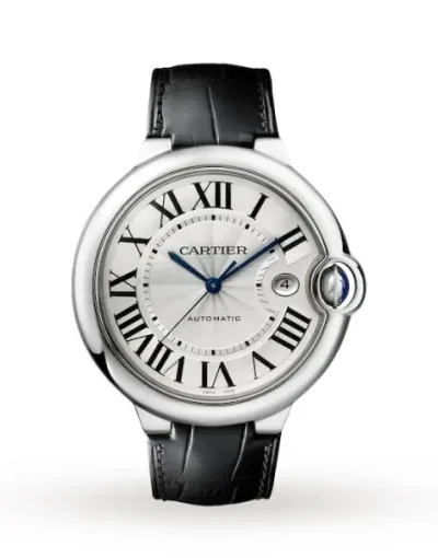 9B55B026-90E0-BDBE-0418-F06785C7084B.webp Cartier Ballon Bleu de Cartier Men Automatic Silver Leather Watch W69016Z4