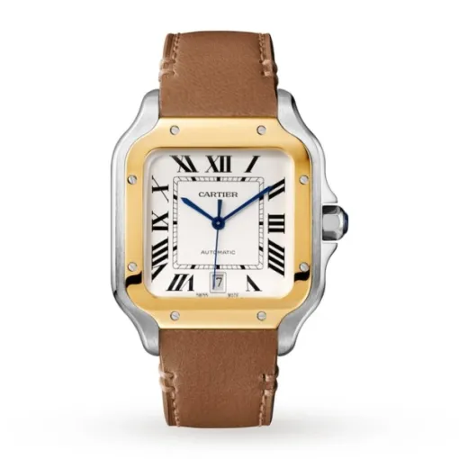 Cartier Santos de Cartier Men Automatic Silver Stainless Steel Watch W2SA0009