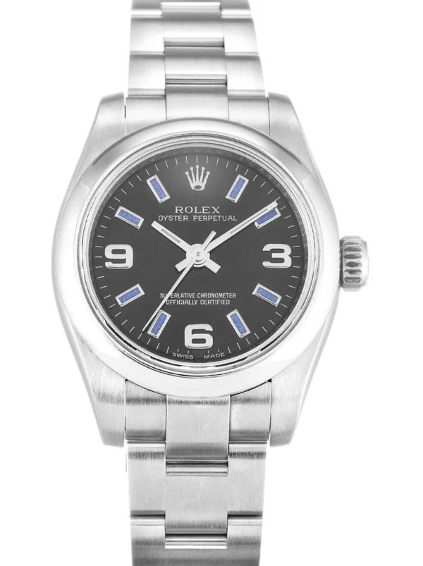 Rolex Oyster Perpetual Lady 26mm Black Dial 176200
