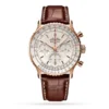 Breitling Navitimer Men Automatic Silver Alligator Watch RB0139211G1P1