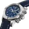 Breitling Avenger Men Automatic Blue Leather Watch A13385101C1X2