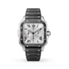 A14454B9-A1B6-1955-6FBC-5AC8EB31FBE5.webp Cartier Santos de Cartier Men Automatic Silver Rubber Watch WSSA0017