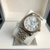 Couple Watches Rolex Datejust 36/28mm RG/SS Jub White/Dial