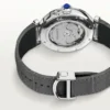 Cartier Pasha de Cartier Men Automatic Silver Alligator Watch WSPA0010
