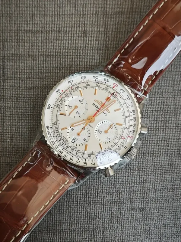 Breitling Navitimer Men Automatic Silver Stainless Steel Watch AB0139211G1A1