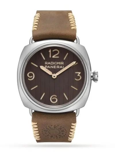 Panerai Radiomir Men Automatic Brown Calf Watch PAM01243