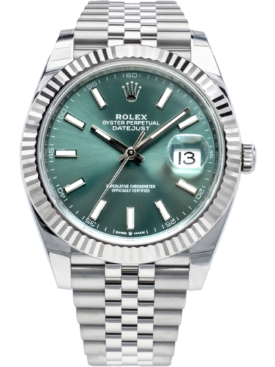 Rolex Datejust 41mm Green Dial 126334 Jubilee