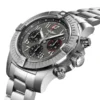 Breitling Avenger Men Automatic Grey Stainless Steel Watch AB01821A1B1A1