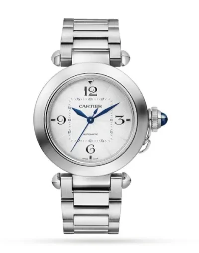 Cartier Pasha de Cartier Women Automatic Silver Stainless Steel Watch WSPA0013
