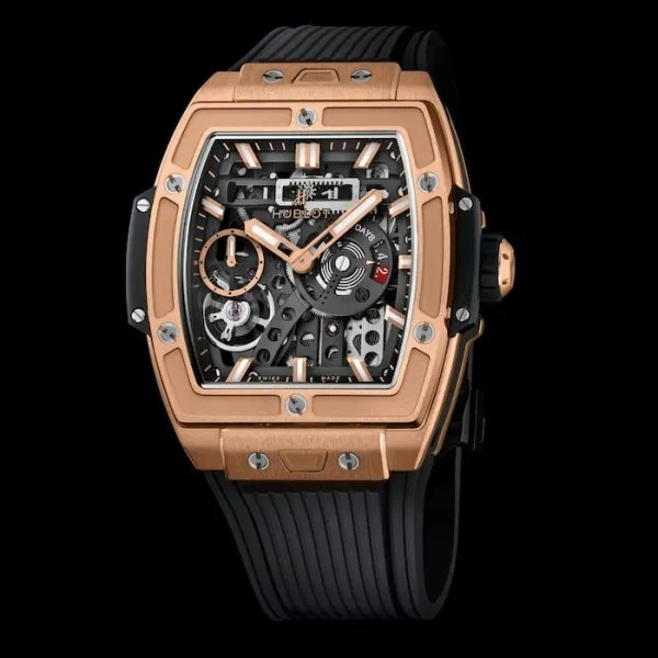 Hublot Spirit Of Big Bang Men Automatic Black Rubber Watch 614.OX.1180.RX