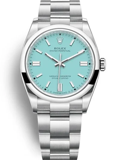 Rolex Oyster Perpetual 36mm Tiffany Blue Dial 126000