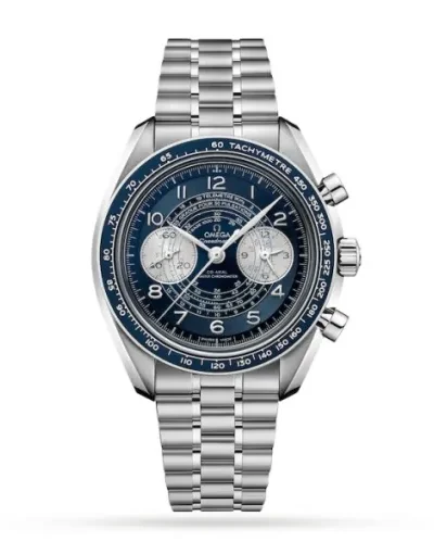 Omega Speedmaster Men Automatic Blue Stainless Steel Watch O32930435103001