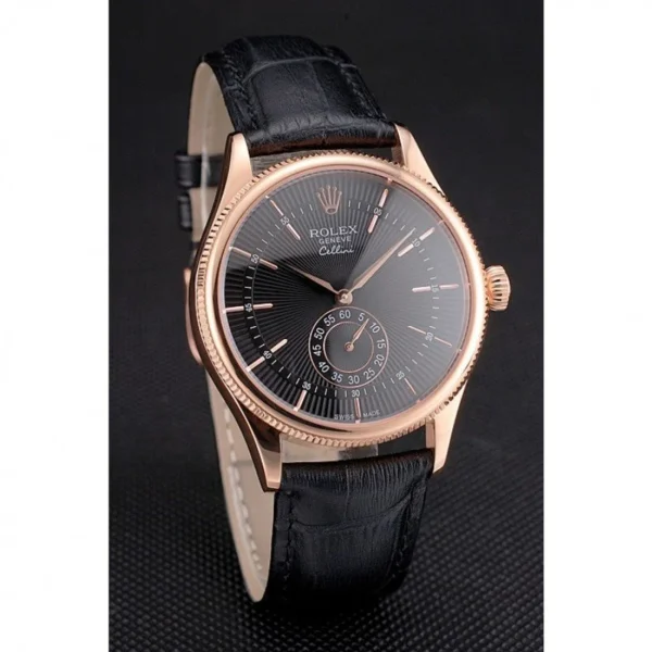 Superclone Rolex Cellini 38mm Black Dial REP016792