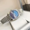 Couple Watches Rolex Datejust 36/28mm SS/SS Jub Blue/Dial