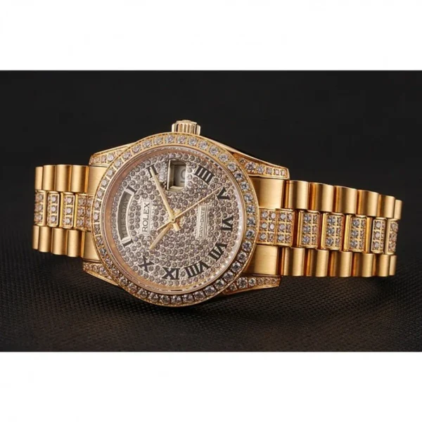 Superclone Rolex Day-Date 37mm Gold Dial 1453956