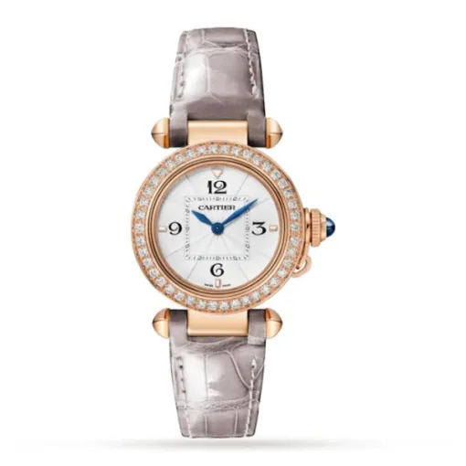 Cartier Pasha de Cartier Women Quartz White Alligator Watch WJPA0017