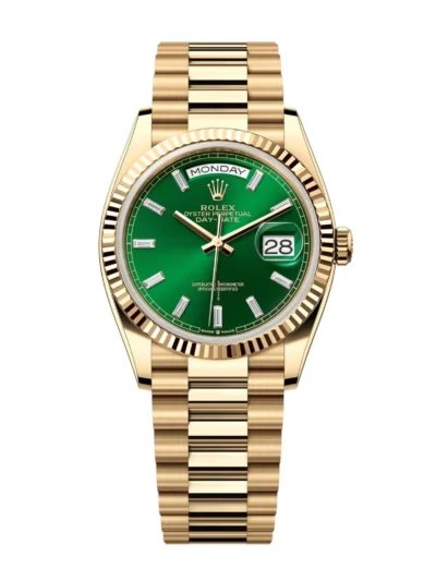 Rolex Day-Date II 36mm Green Dial 128238
