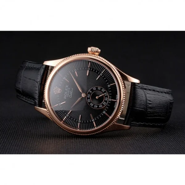 Superclone Rolex Cellini 38mm Black Dial REP016792