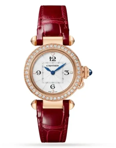 Cartier Pasha de Cartier Women Quartz White Alligator Watch WJPA0017