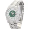 Rolex Day-Date 36mm Green and Silver with Diamonds Dial 118346
