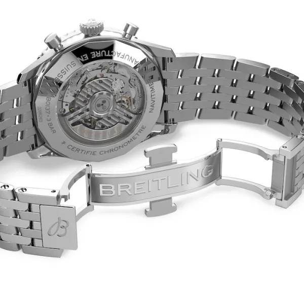 Breitling Navitimer Men Automatic Green Stainless Steel Watch AB0137241L1A1