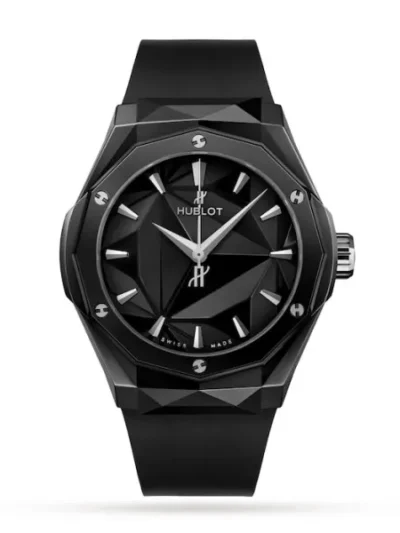 Hublot Classic Fusion Men Automatic Black Rubber Watch 550.CS.1800.RX.ORL21