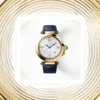 Cartier Pasha de Cartier Men Automatic Silver Alligator Watch WGPA0007
