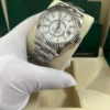 Superclone Rolex Sky-Dweller 42 mm Intense white Dial 336934