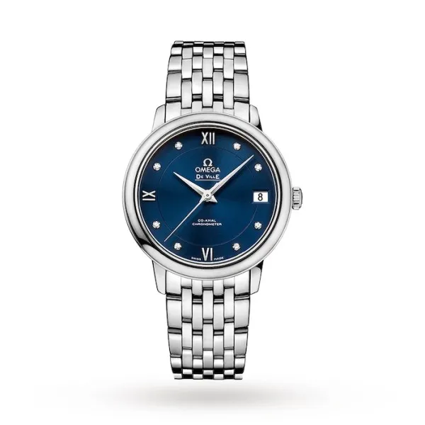 BB158BB2-D0F0-AC48-1B76-35530A64A23E.webp Omega De Ville Women Automatic Blue Stainless Steel Watch O42410332053001