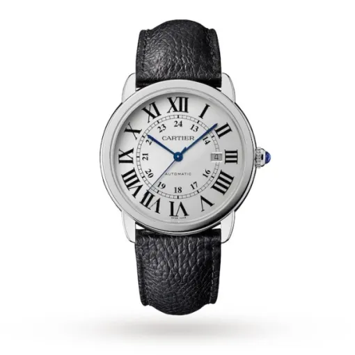 BB3A98E7-3A0D-D5AD-6A54-78947017A3FA.webp Cartier Ronde de Cartier Men Automatic Silver Leather Watch WSRN0022