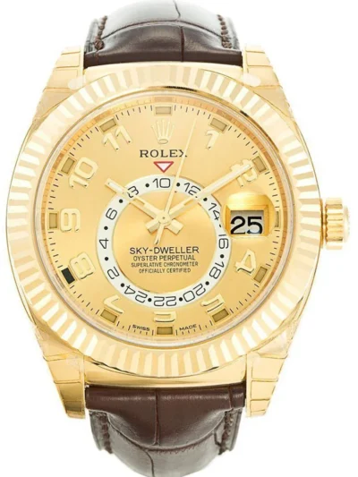 Rolex Sky-Dweller 42mm Gold Dial 326138