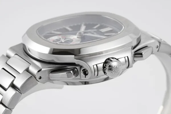 Patek Philippe 5980 Silver Chronograph Watch
