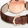 Cartier Ballon Bleu de Cartier Men Automatic Silver 18ct Rose Gold Watch WGBB0035