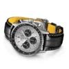 Breitling Navitimer Men Automatic Silver Alligator Watch AB0138241G1P1